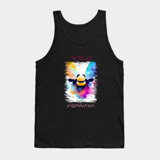 Bee Wild Nature Animal Colors Art Painting Tank Top